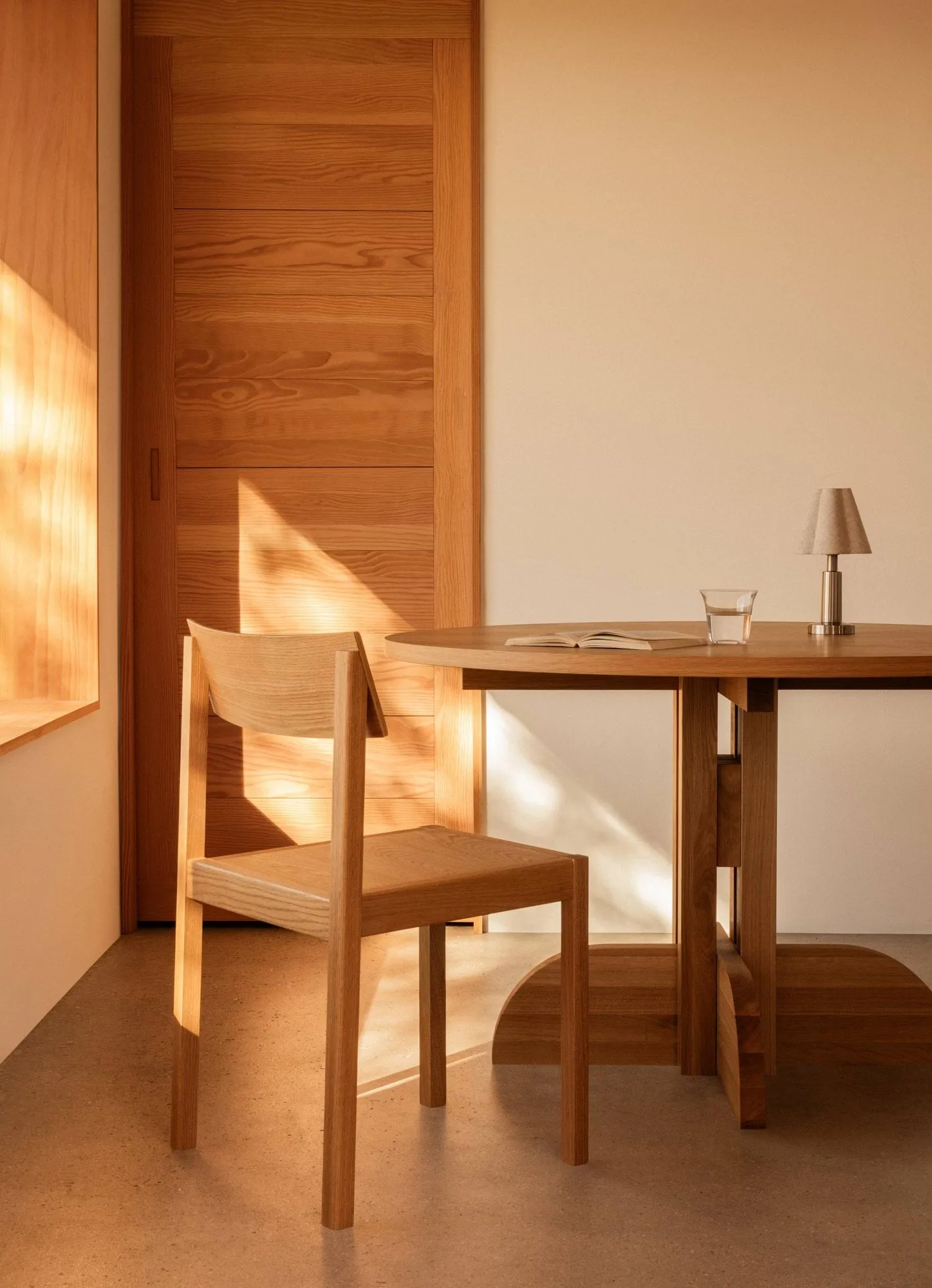Mauro stol, Linen blue ek Audo Copenhagen