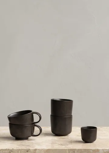 New Norm espressokopp 8,5 cl 2-pack - Mörkglaserad - Audo Copenhagen