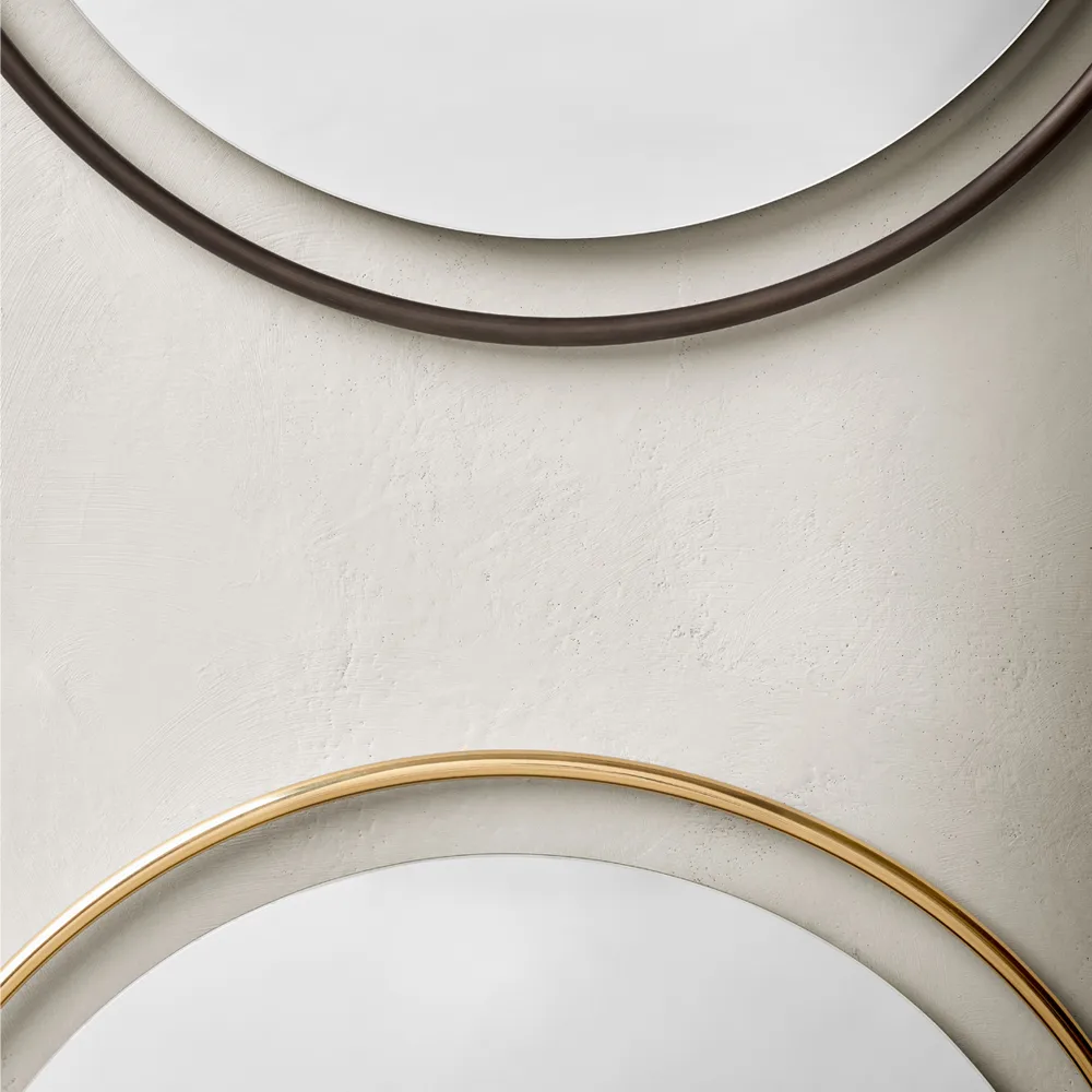 Nimbus spegel, polished brass, ø60 Audo Copenhagen