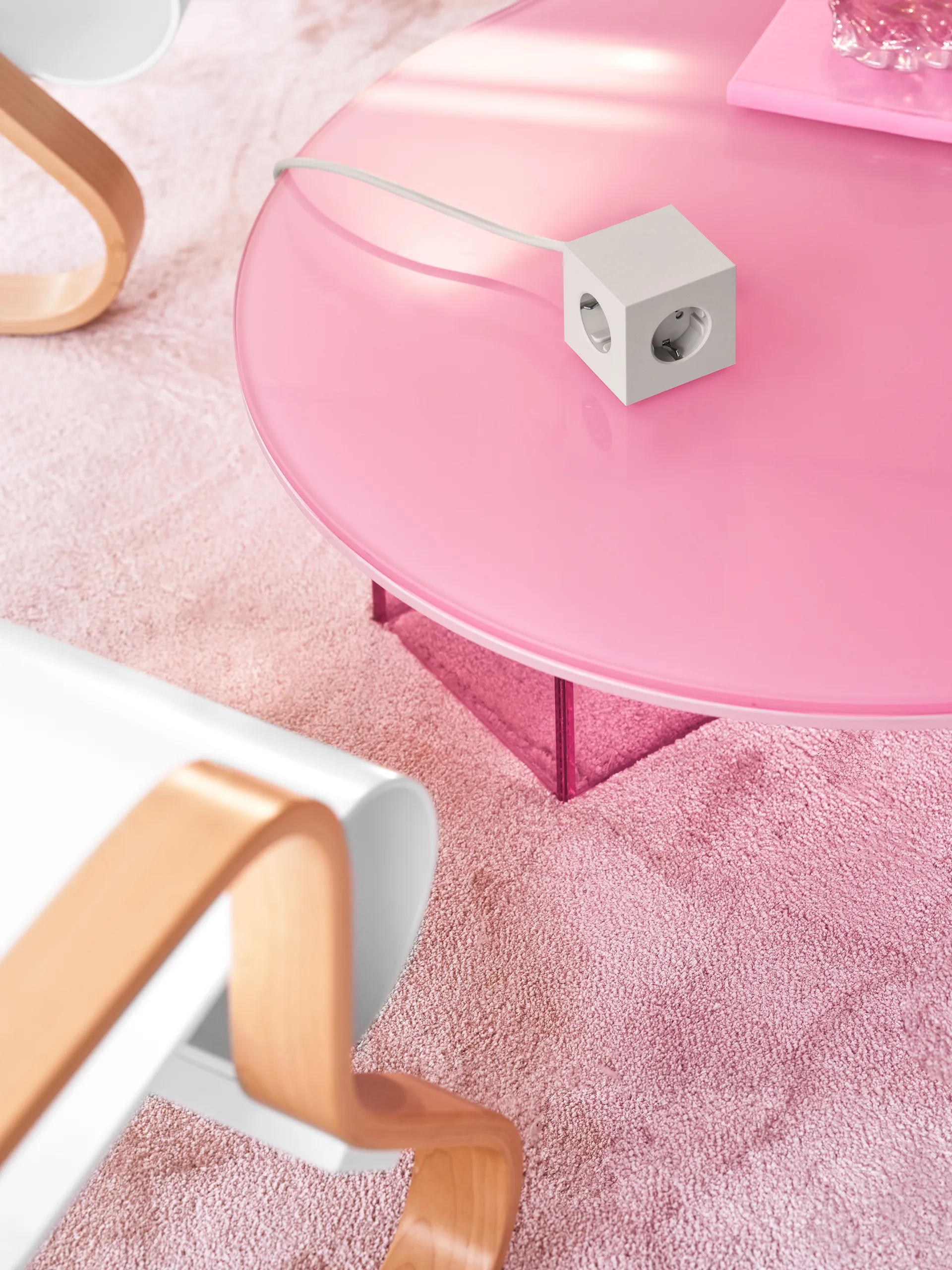 Square 1 grenuttag USB-C 30W 3 m, Gotland Gray Avolt