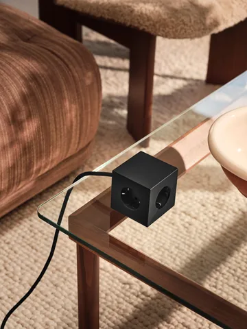 Square 1 grenuttag USB-C 30W 3 m - Stockholm Black - Avolt