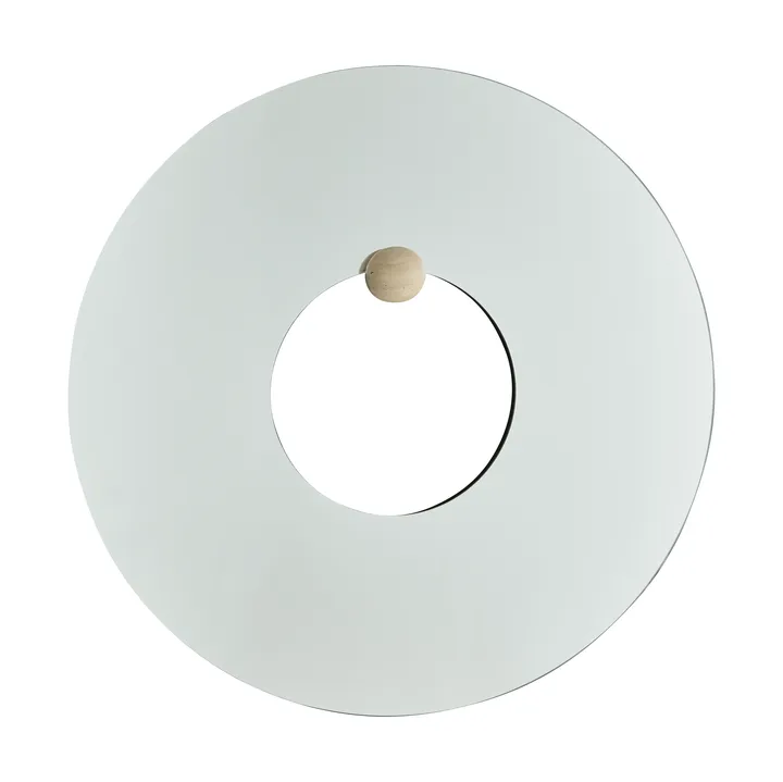 Castellum väggspegel Ø80 cm - Clear-travertine - AYTM