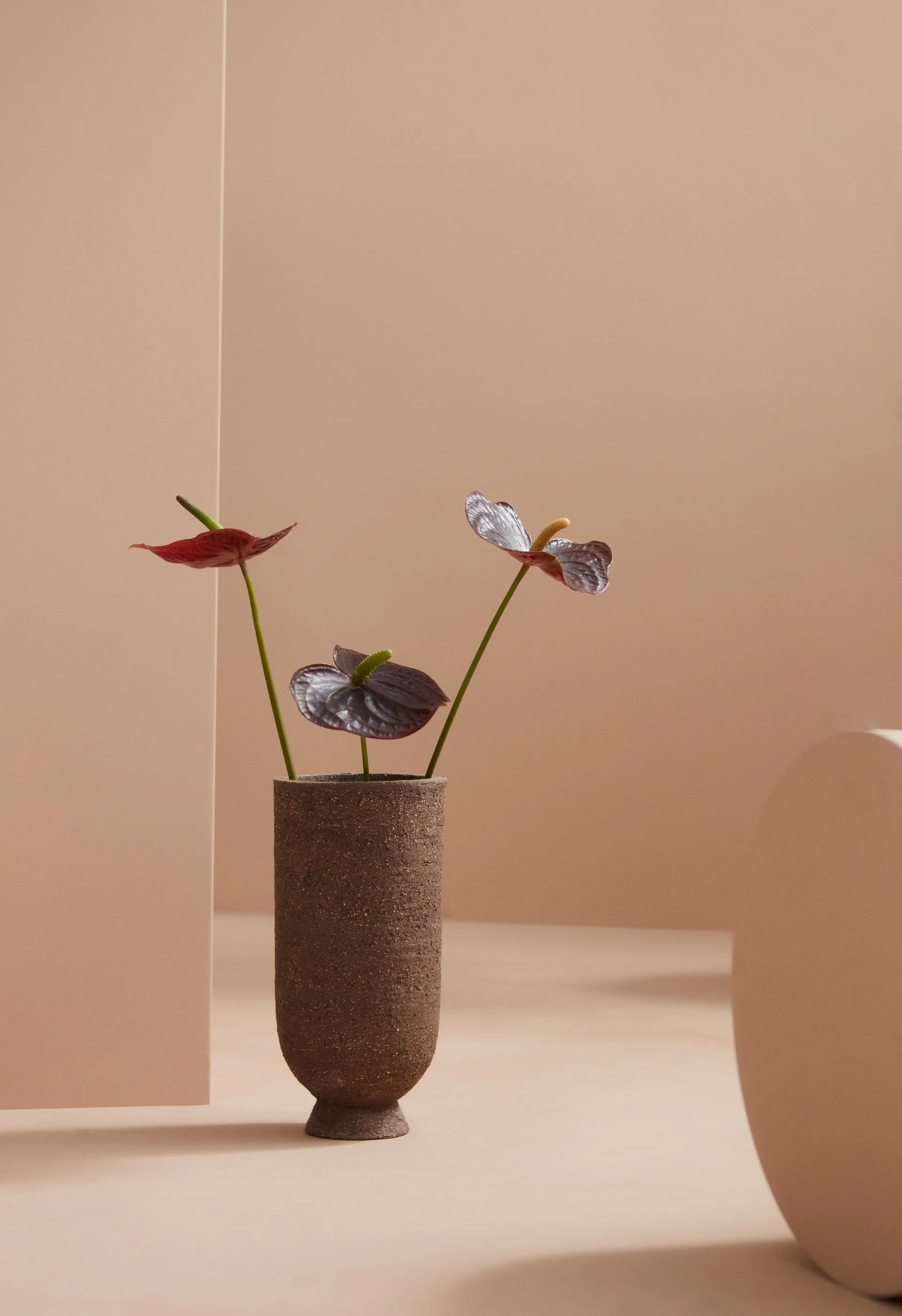 Terra kruka-vas Ø13 cm, Java brown AYTM