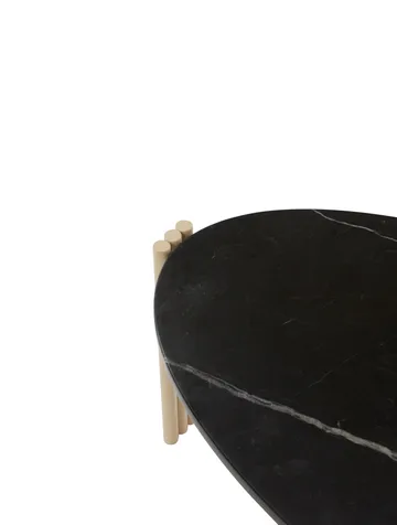 Tribus soffbord oval 92,4x47,6x35 cm - Light Sand-black - AYTM