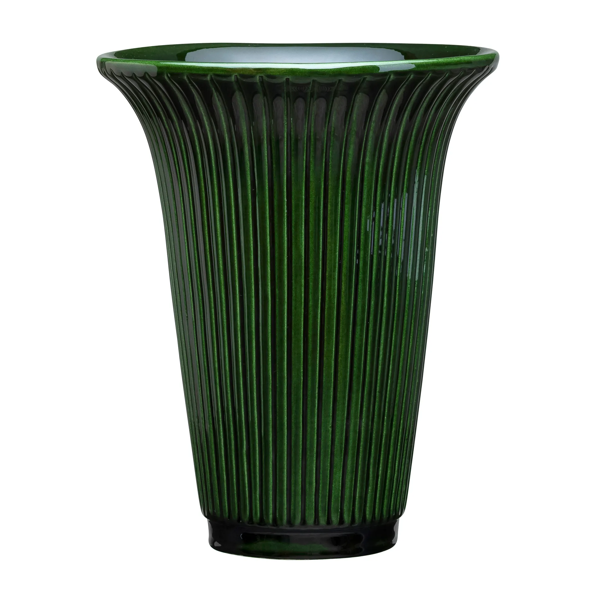 Daisy vas glaserad Ø20 cm, Grön Bergs Potter