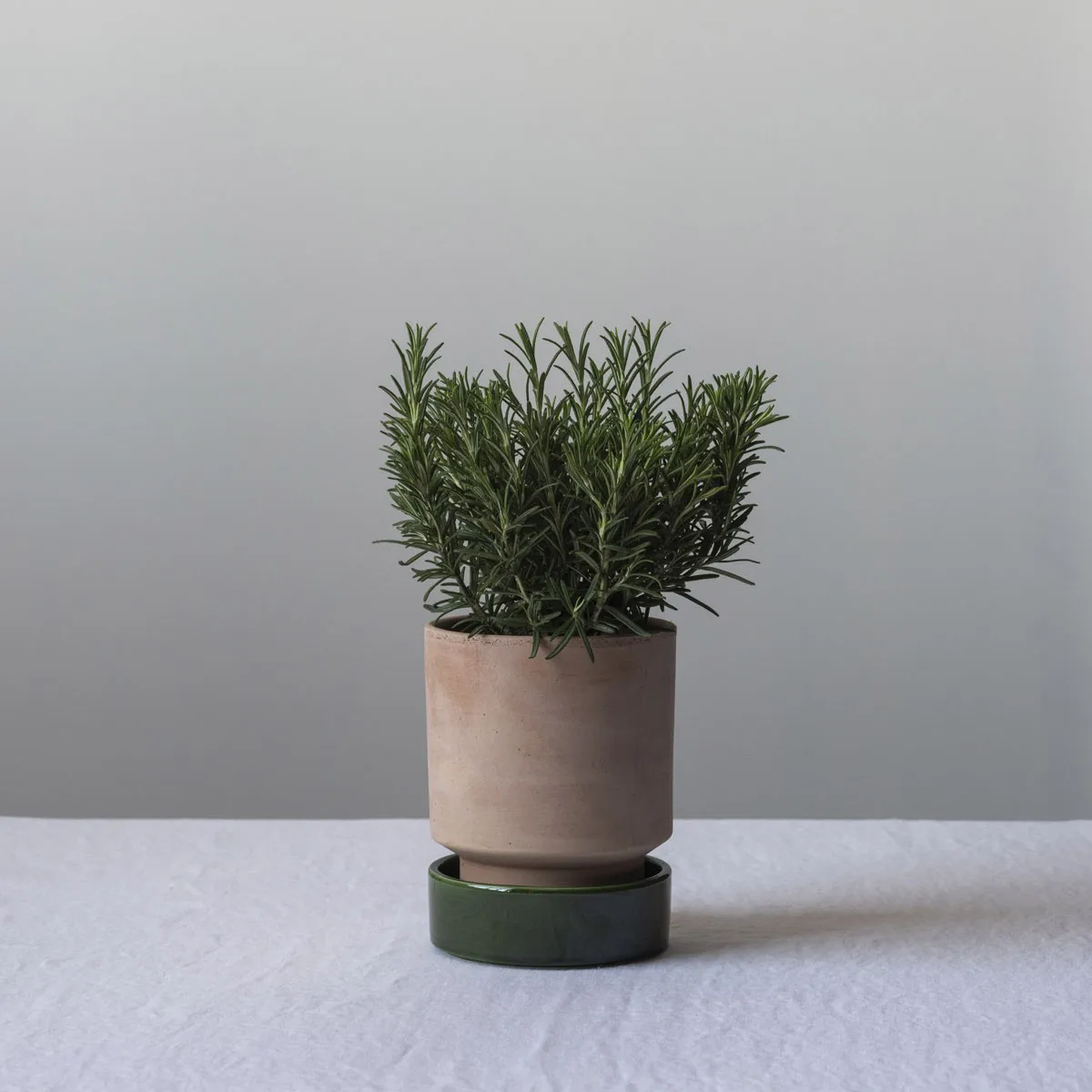 Hoff kruka, Ø14 cm, Raw Rosa-Emerald Green Bergs Potter