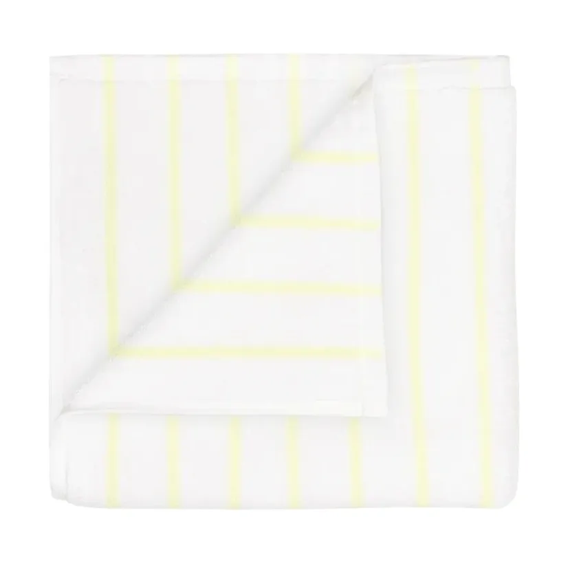 Arto handduk, 2-pack, Transparent yellow-white, 30x50 cm blomus