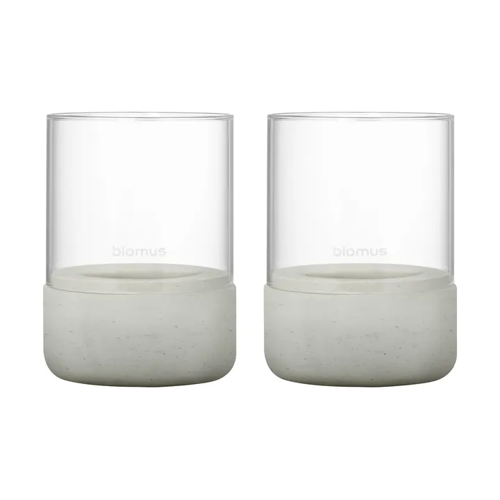 Calma ljuslykta Ø7 cm 2-pack - Light grey - blomus
