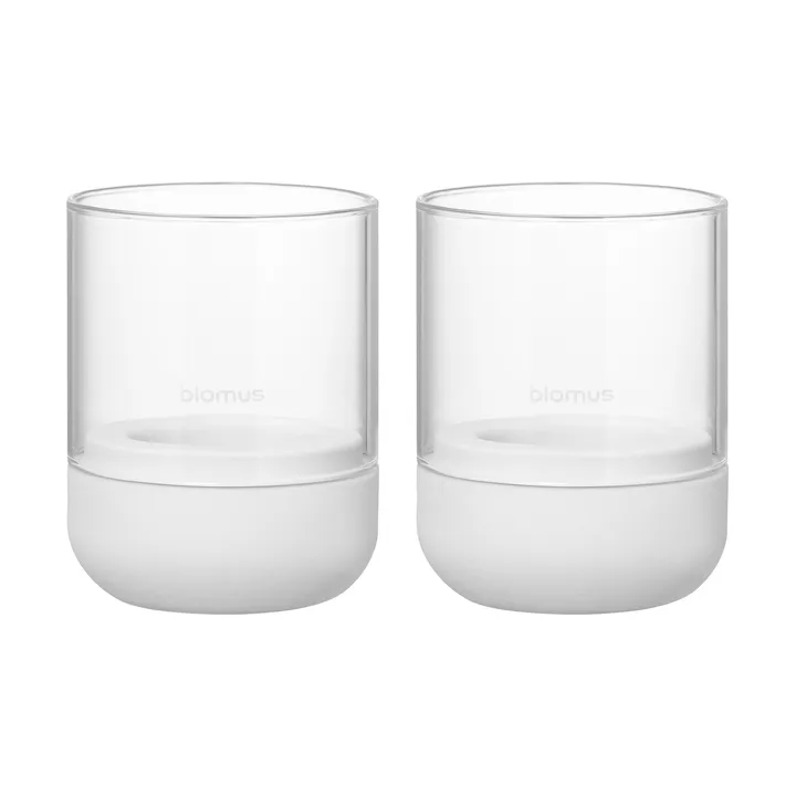 Calma ljuslykta Ø7 cm 2-pack - Lily white - blomus