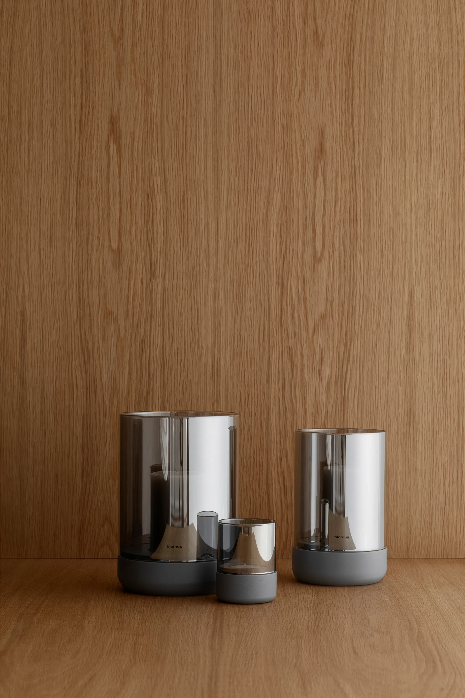 Calma stormlykta Ø12 cm, Gray-smoke blomus