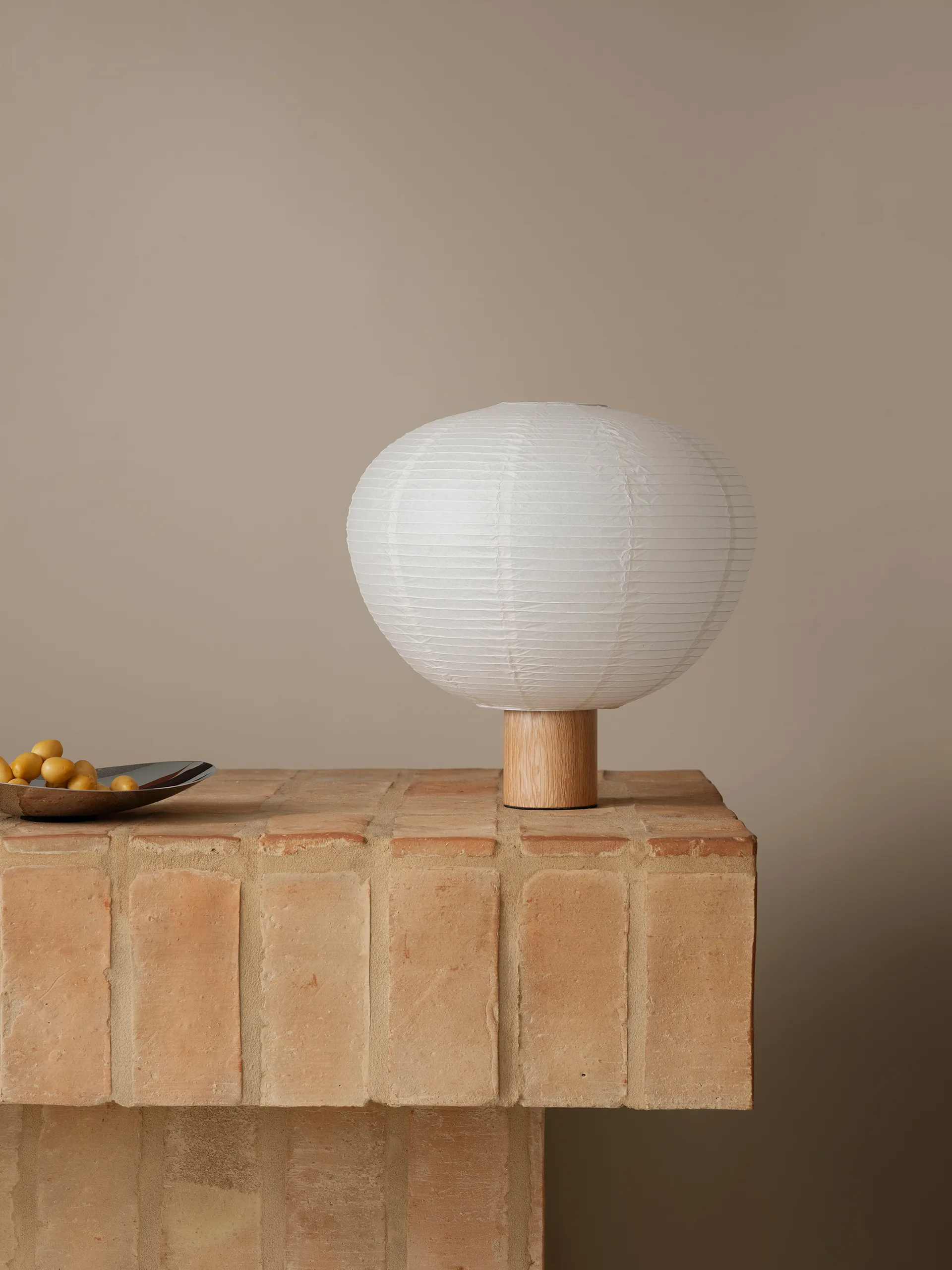 Kami bordslampa, Ek, Ø46 cm blomus