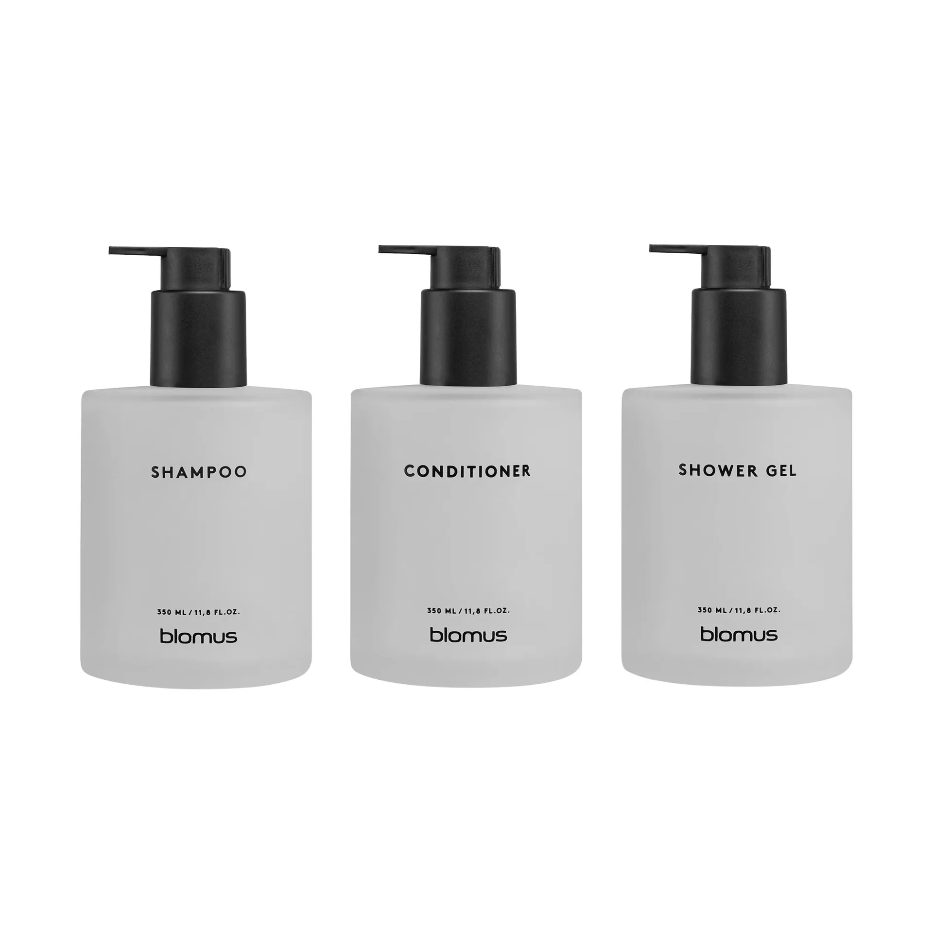 Kirei glasflaskor inkl vägghållare 3-pack, Vit, limmonterad blomus