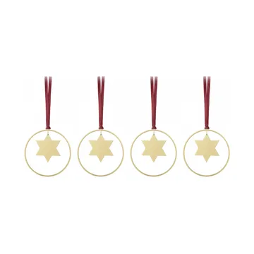 KITAI julhänge 8,5 cm 4-pack - Stars - blomus