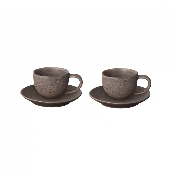 Kumi espressokopp med fat 6 cl 2-pack - Espresso - blomus