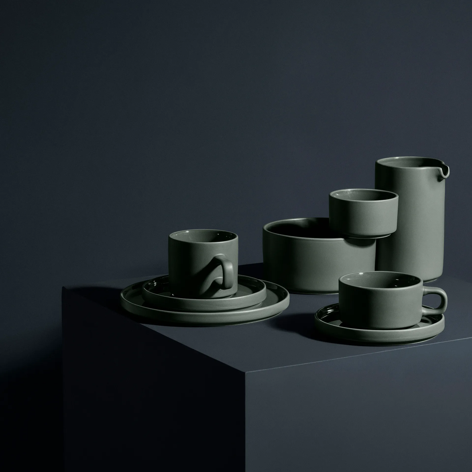 Pilar desserttallrik Ø20 cm, Pewter blomus
