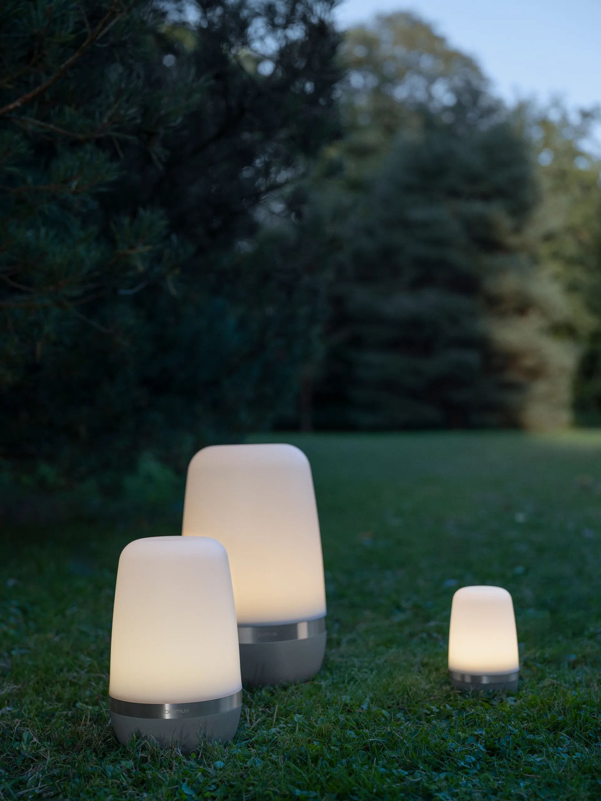 Spirit LED-lampa 35 cm, Pine gray blomus
