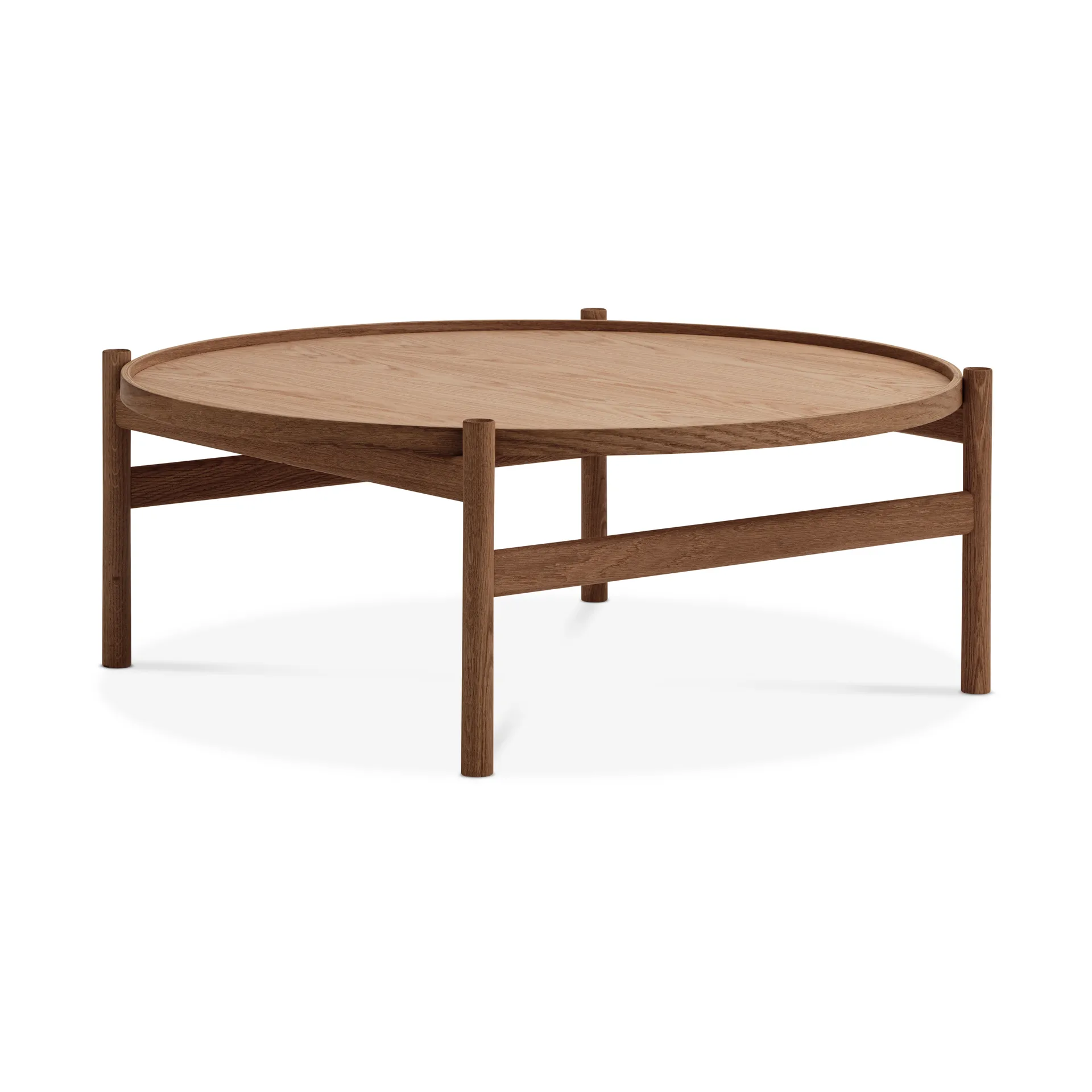 HB soffbord Ø100 cm, Rökoljad ek Brdr. Krüger