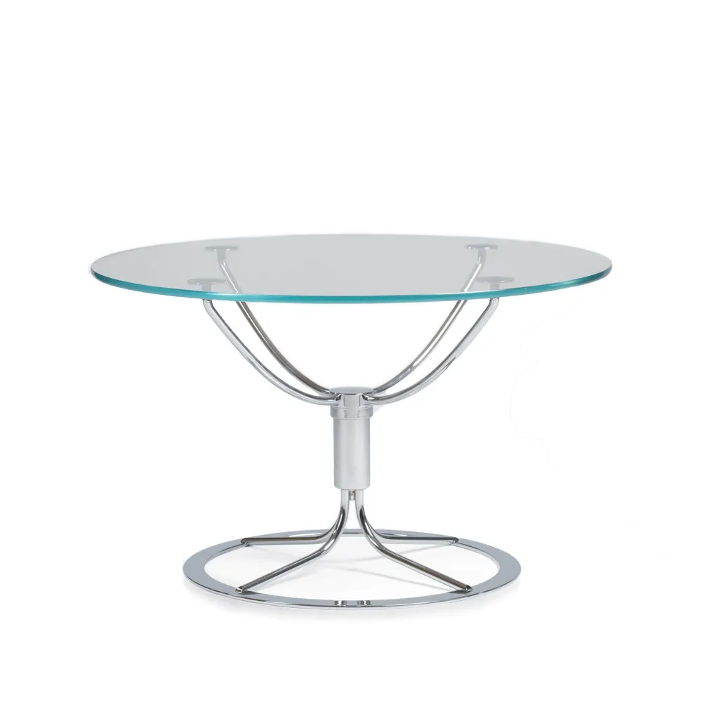 Jetson bord, glas-h. 37 cm-krom Bruno Mathsson International
