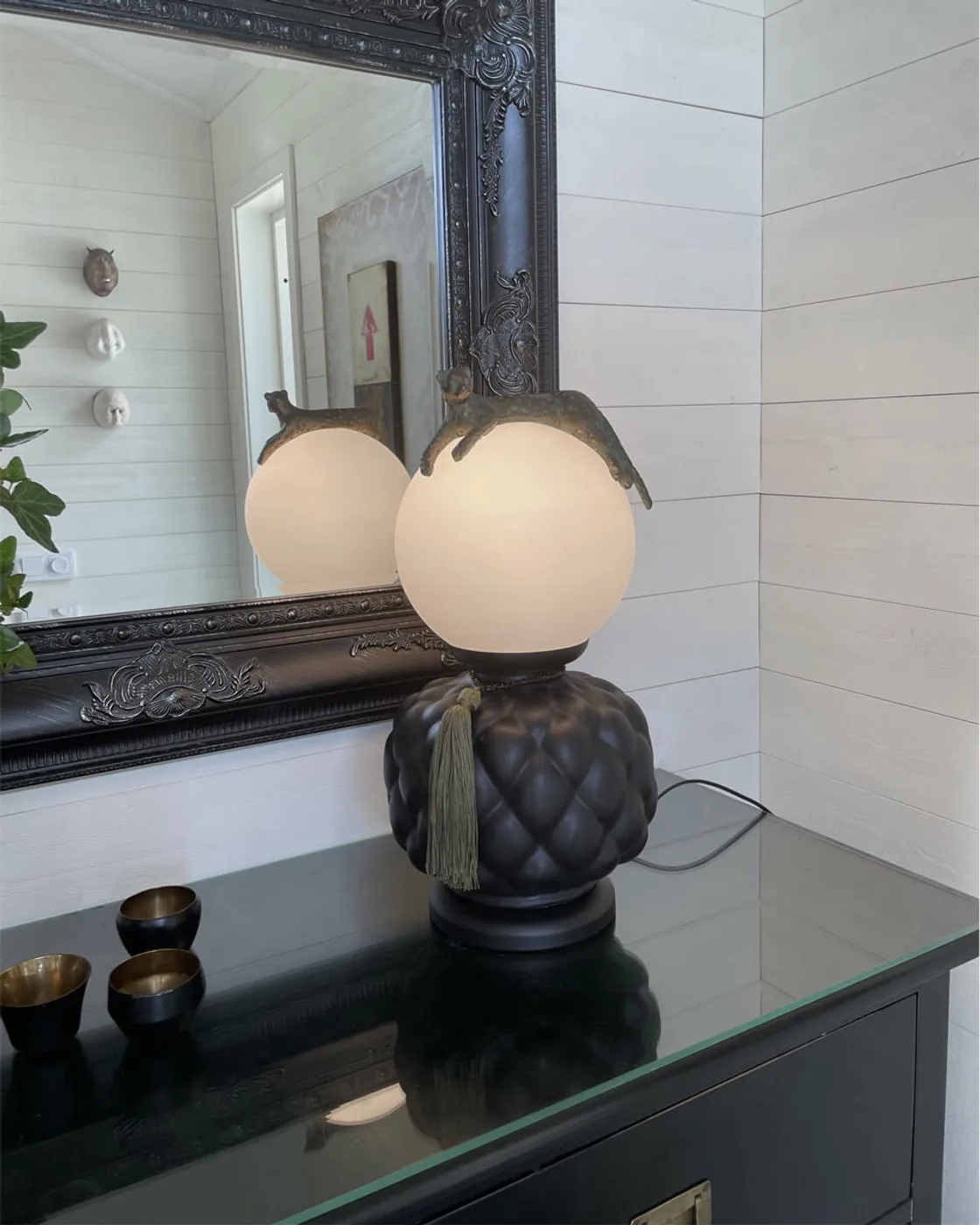 Viva La Diva bordslampa 45 cm, Svart-matt vit By Rydéns
