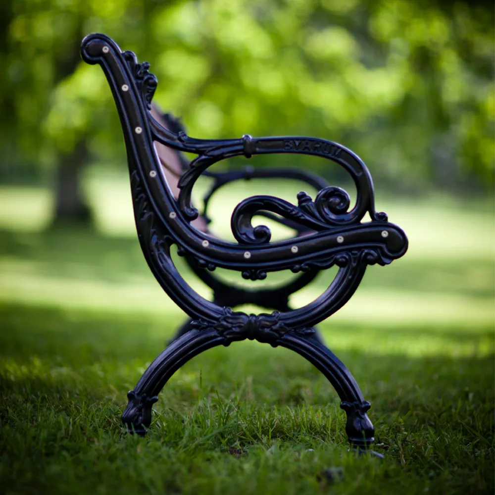 Byarum soffa, Mahogny, svart stativ, 185 cm Byarums bruk