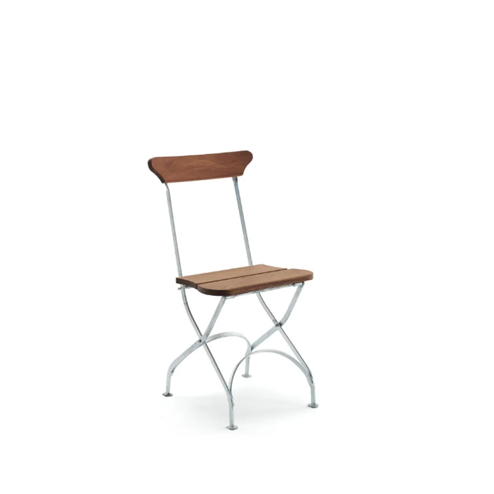 Classic No.2 stol, Mahogny olja, varmgalvat stativ Byarums bruk