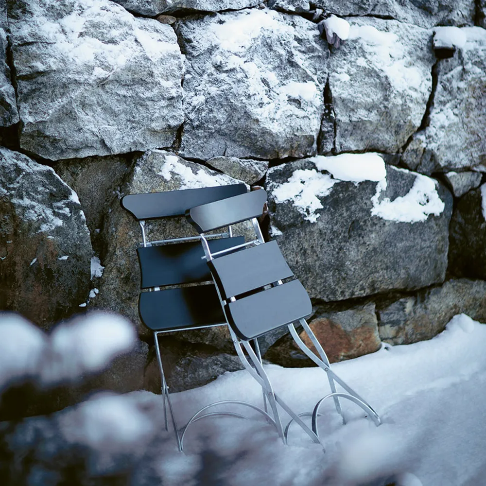 Classic No.2 stol, Svart, grönt stativ Byarums bruk