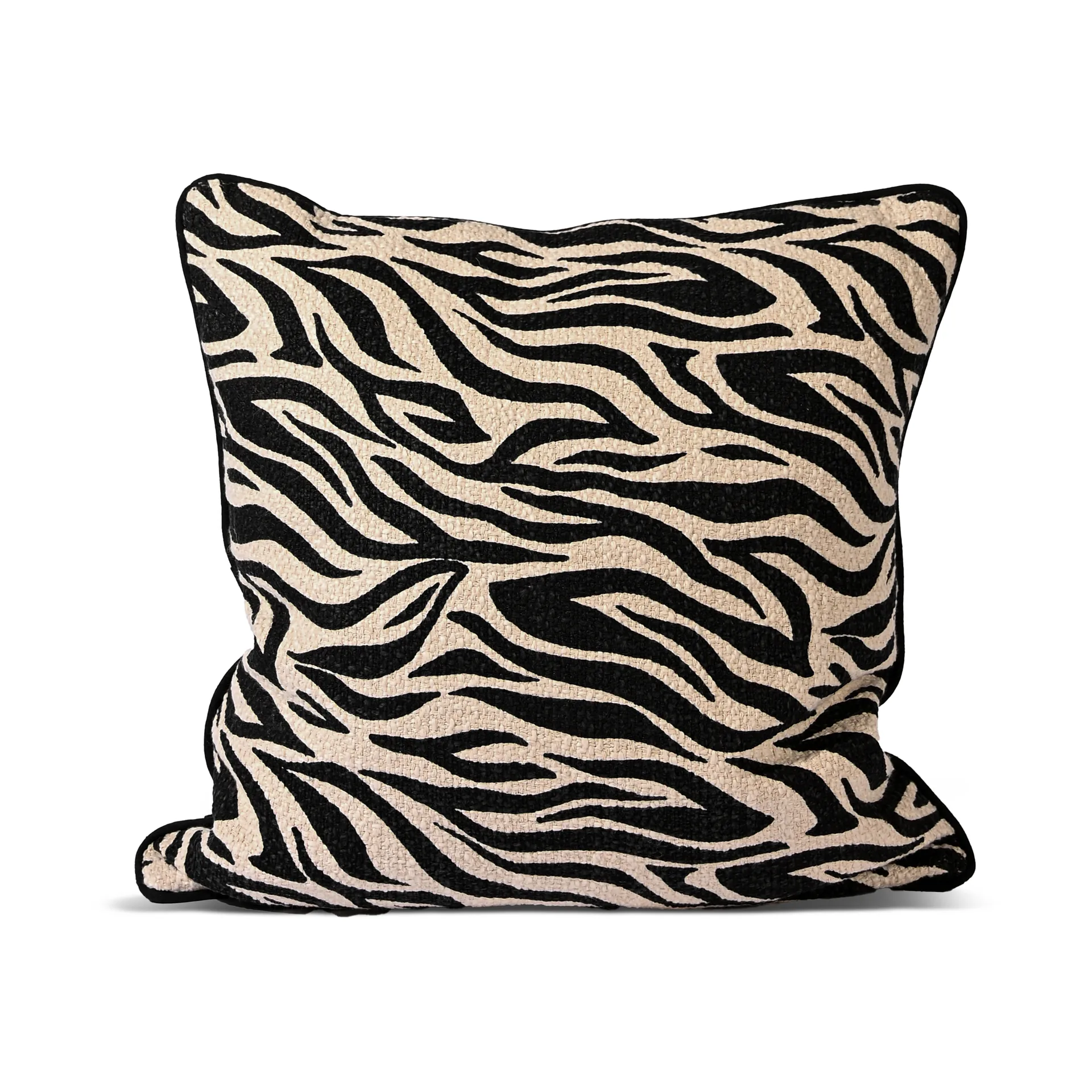 Anima kudde M 50x50 cm, Zebra-svart Byon