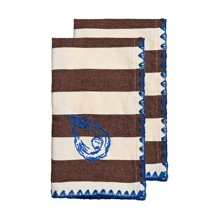Bubba tygservett 45x45 cm 2-pack - Oyster - Byon