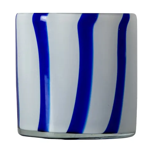 Calore ljuslykta XS Ø10 cm - Blue-white - Byon