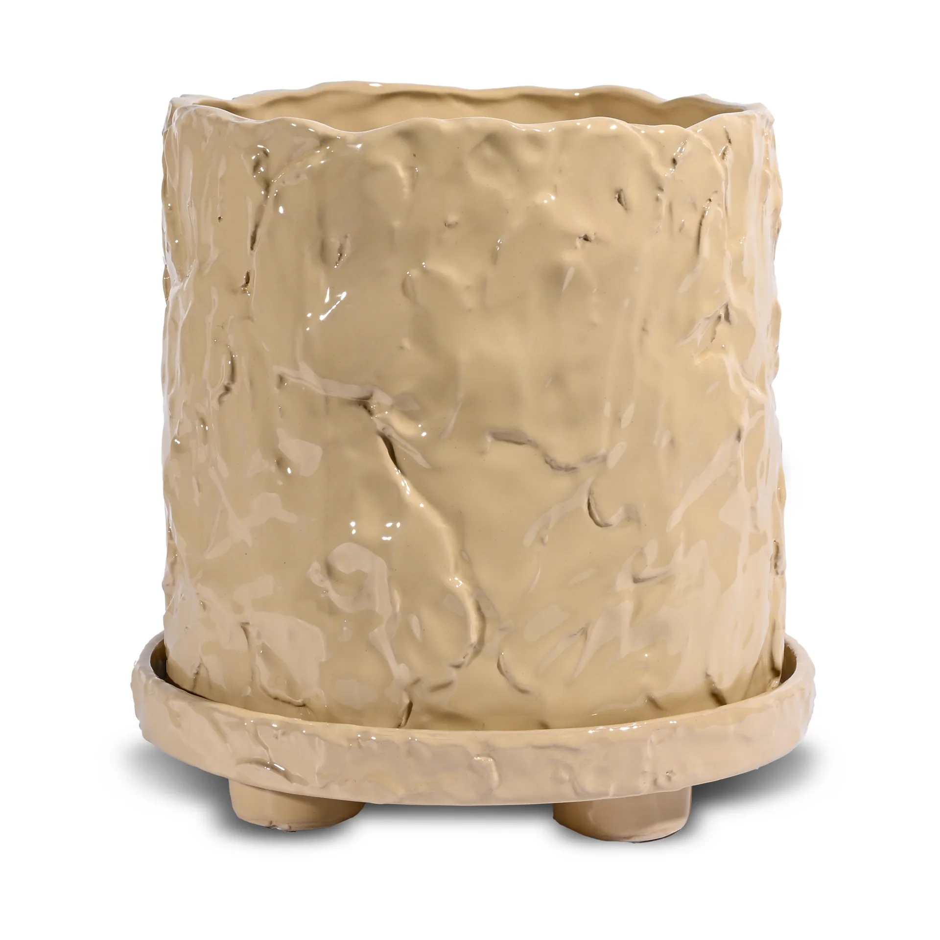 Muddy kruka L Ø23 cm, Beige Byon