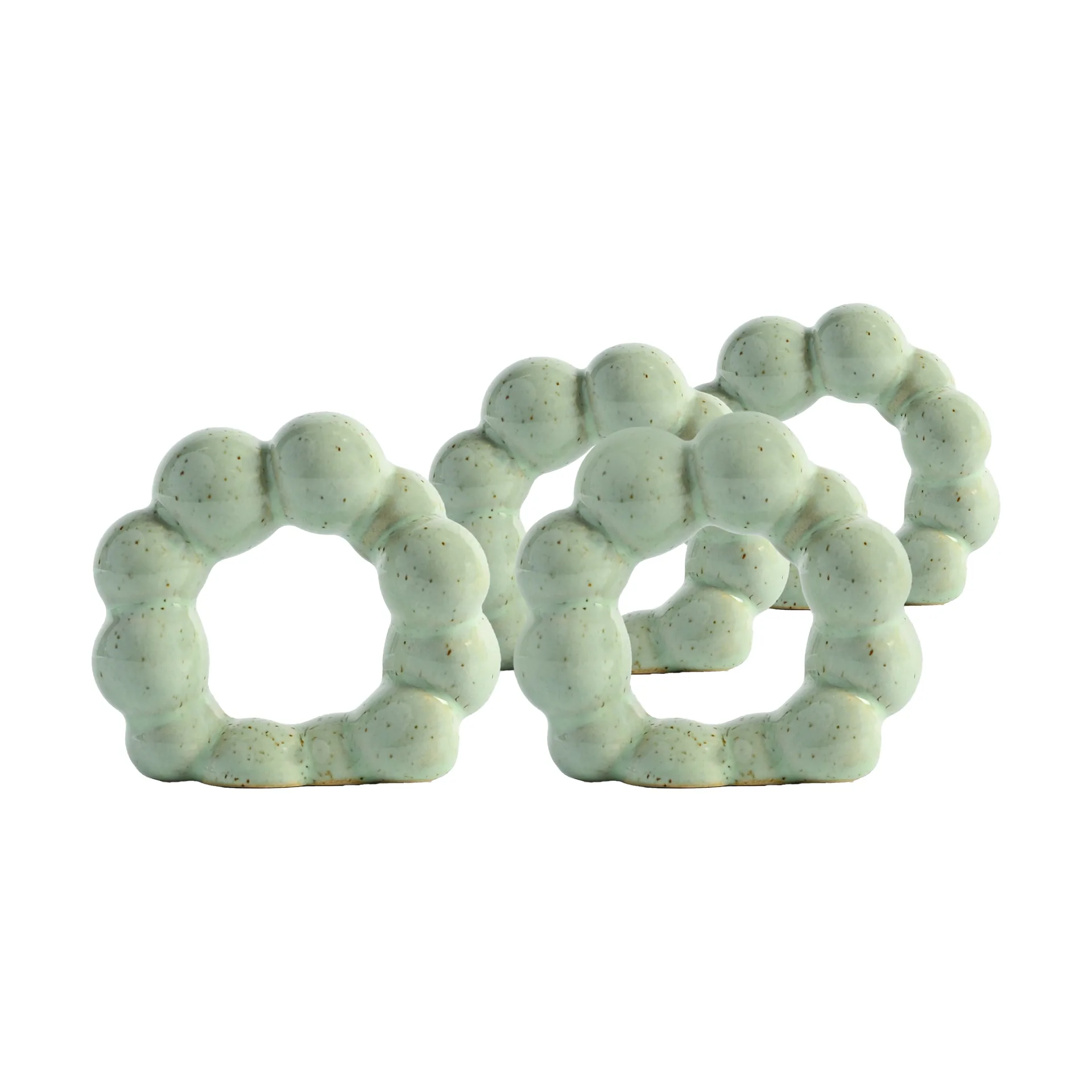 Porto servettring 4-pack, Mintgrön Byon