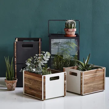 Box förvaring - White, teak - Cane-line