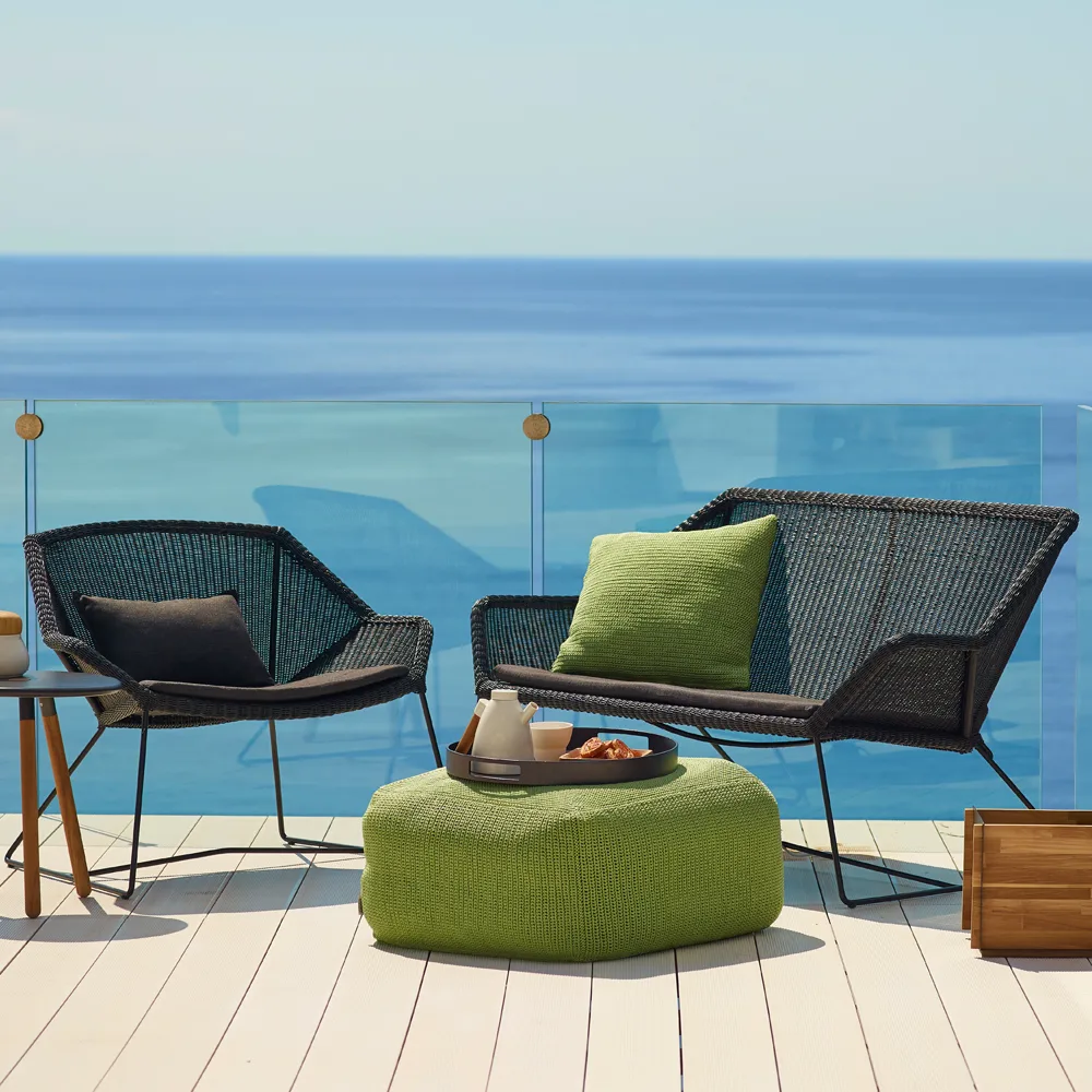 Breeze soffa 2-sits weave, Black Cane-line