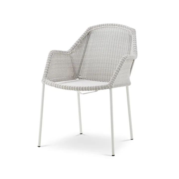 Breeze stapelbar karmstol weave - White grey - Cane-line