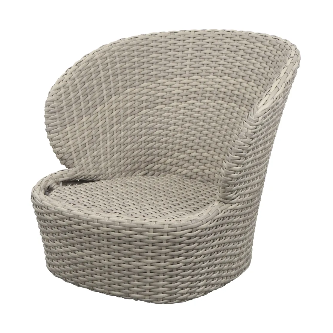 Coast loungefåtölj swivel, Sand (Flat Weave) Cane-line