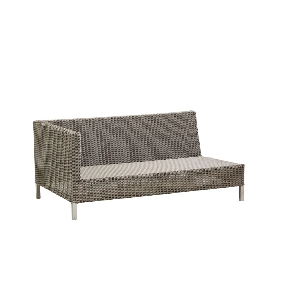 Connect modulsoffa, 2-sits taupe, höger Cane-line