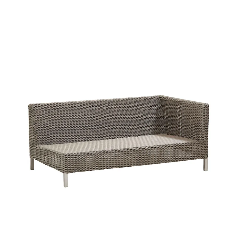 Connect modulsoffa, 2-sits taupe, vänster Cane-line