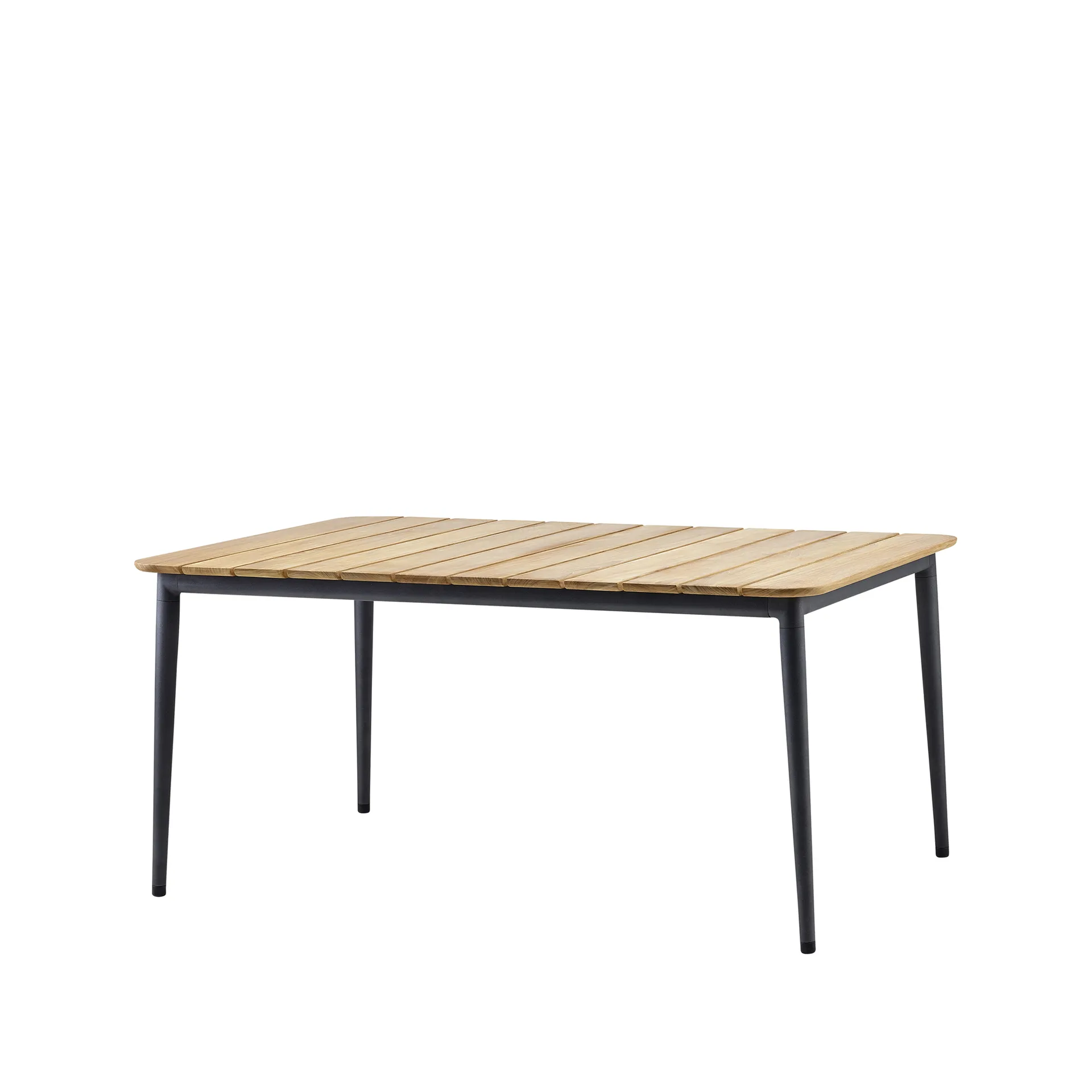 Core matbord teak 160x100x74 cm, Lava grey stativ Cane-line