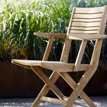 Flip fällstol - Teak - Cane-line