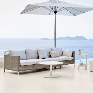 Go soffbord - lava grey, ø110 cm - Cane-line