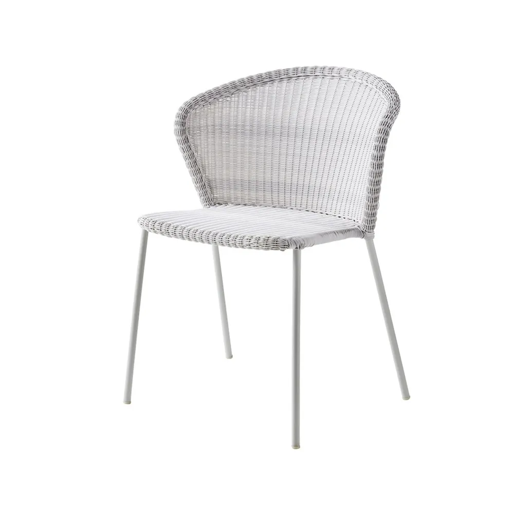 Lean stol, White grey, Cane-Line weave Cane-line