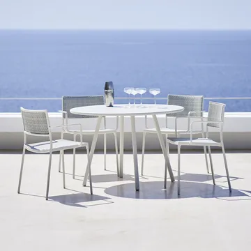 Less karmstol - Natural-lava grey stativ - Cane-line