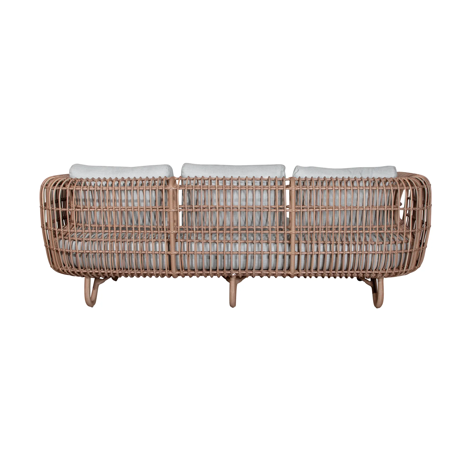 Nest soffa 3-sits weave, Natural, Cane-Line Natté light grey Cane-line