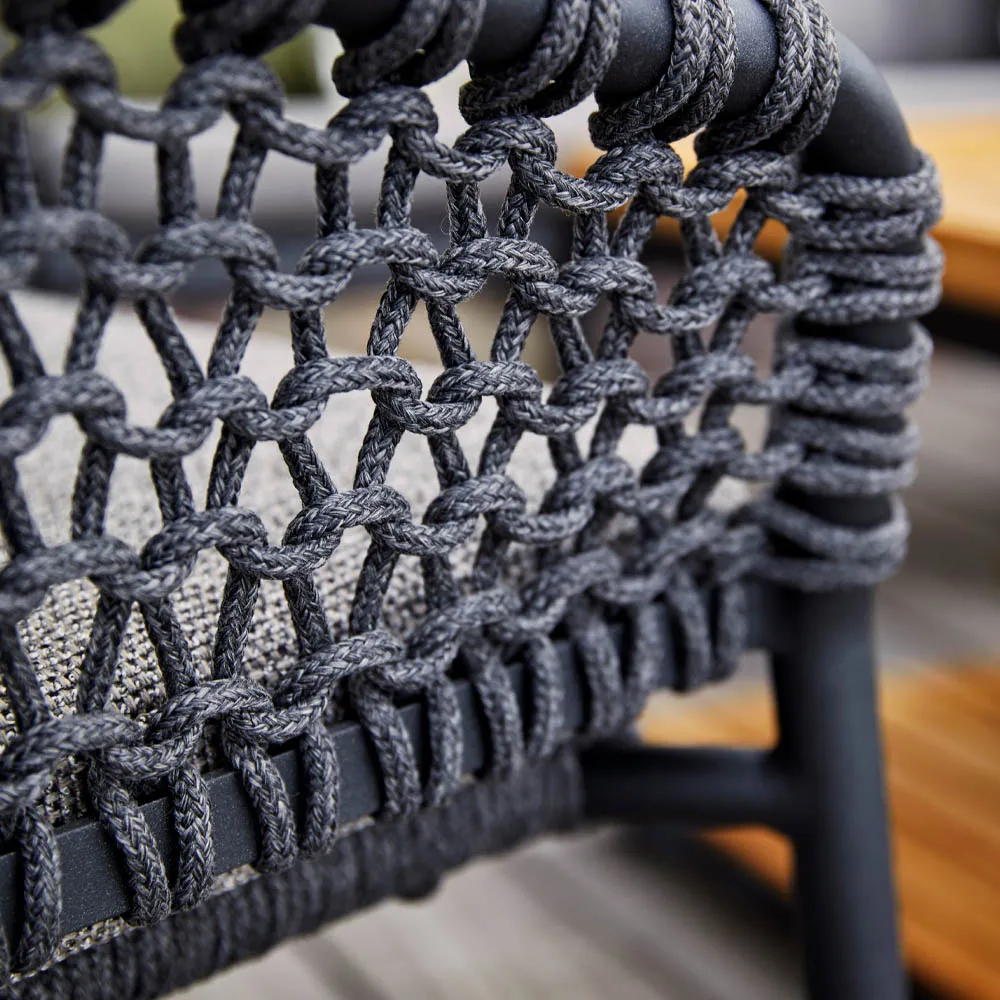 Ocean loungefåtölj, Dark grey Cane-line