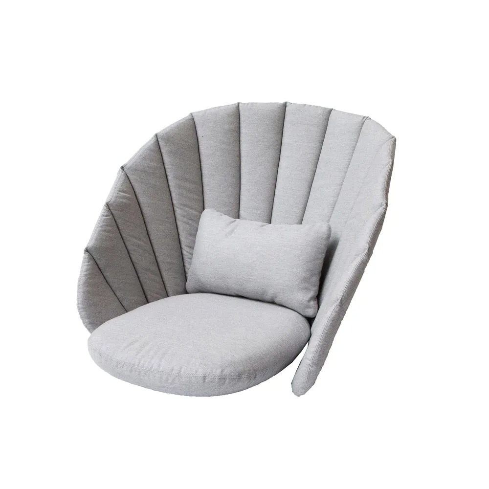 Peacock loungefåtöljdyna, Cane-Line Natté light grey Cane-line