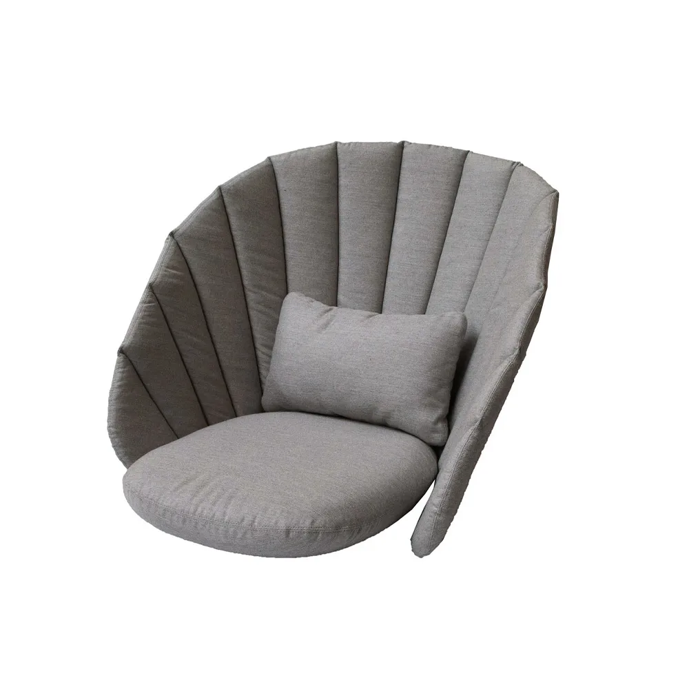 Peacock loungefåtöljdyna, Cane-Line Natté taupe Cane-line