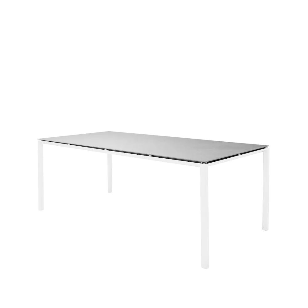 Pure matbord, Concrete grey-vit 200x100 cm Cane-line