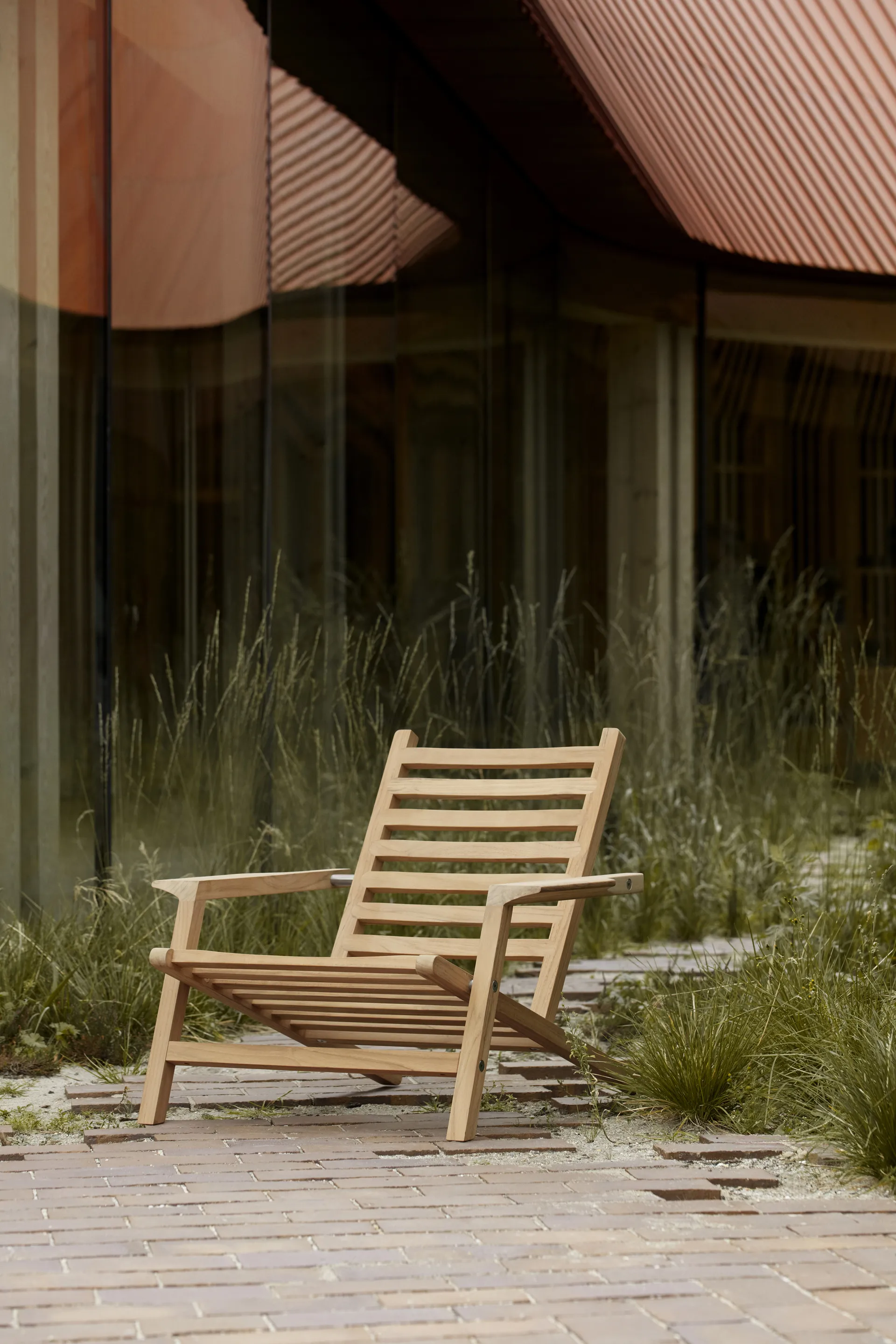 AH603 däckstol, Obehandlad teak Carl Hansen & Søn