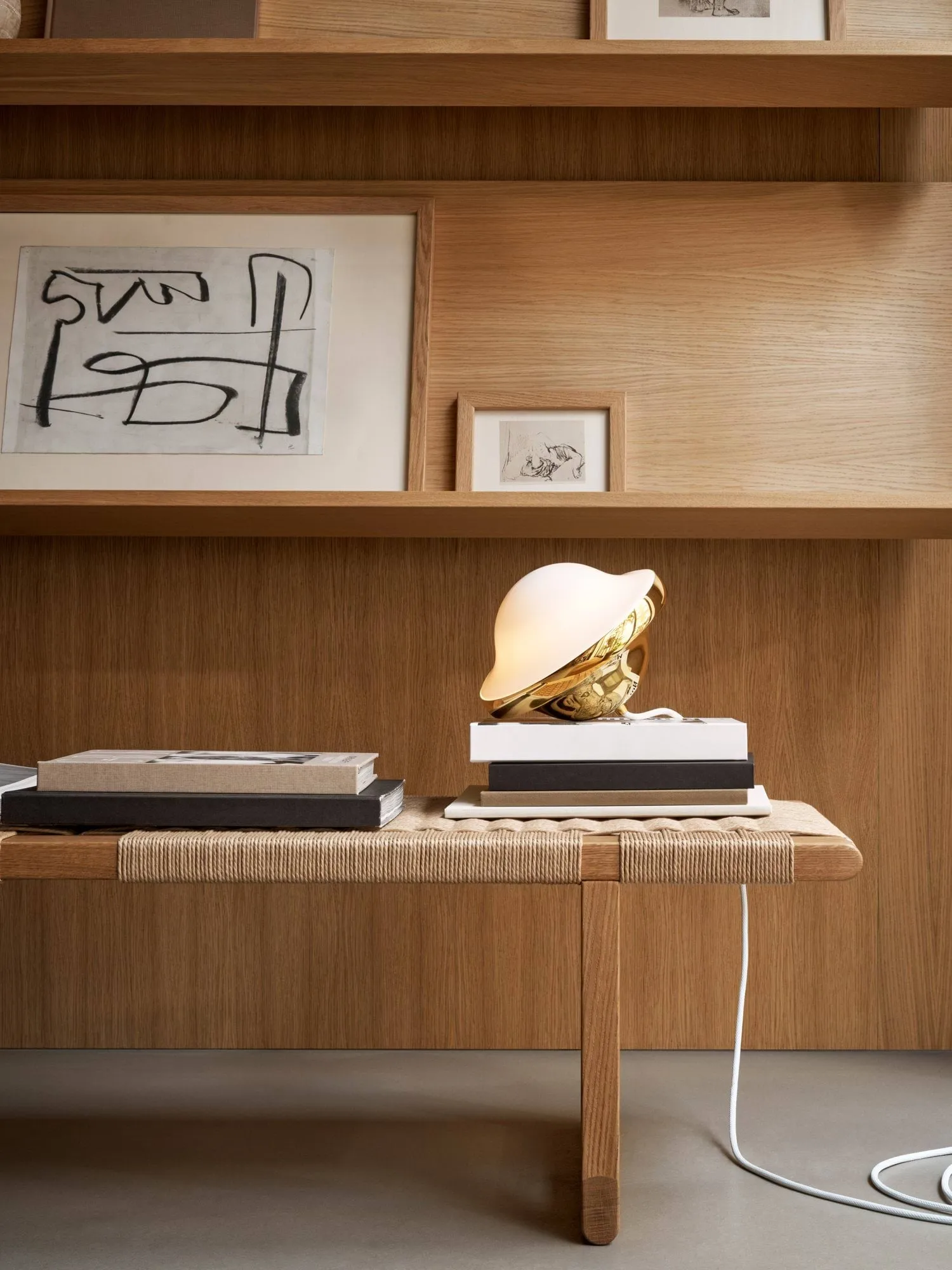 Bubi-lampan bordslampa, Mässing, 18,5x16,5 cm Carl Hansen & Søn