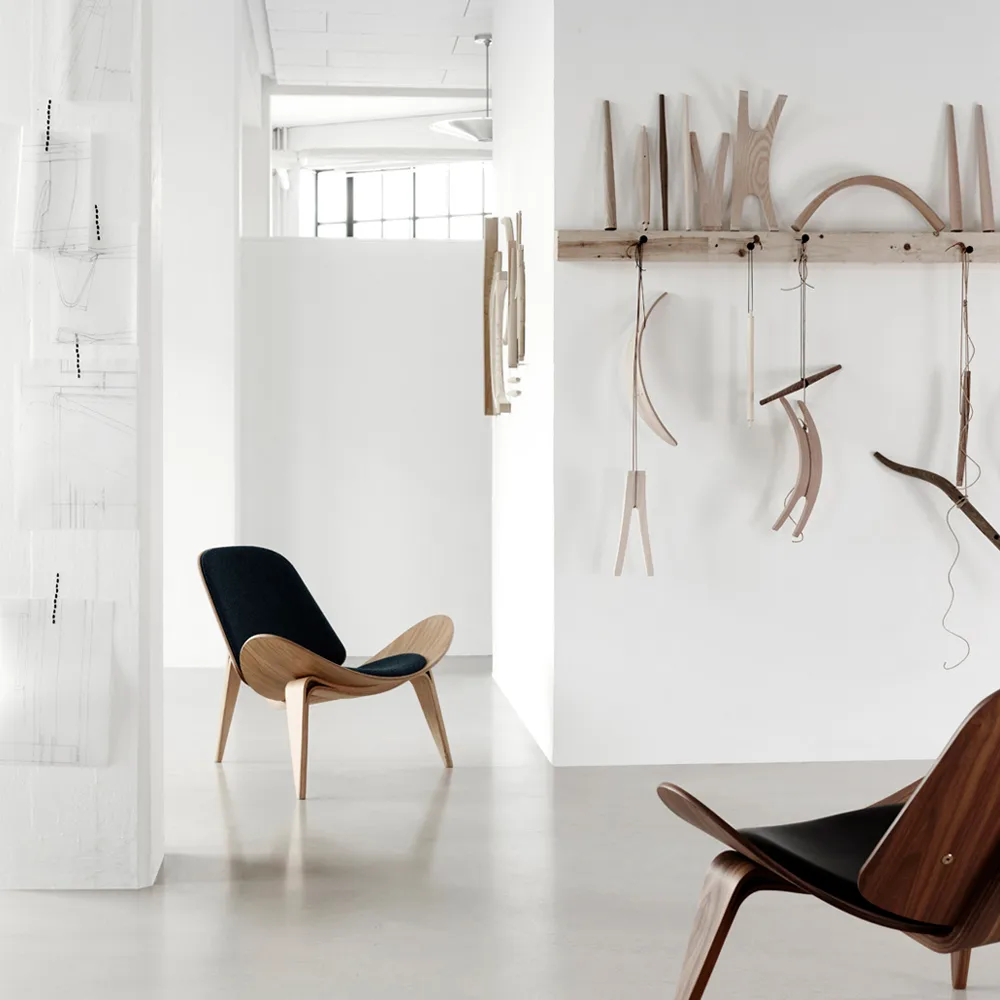 CH07 fåtölj, Thor 301 läder-oljad valnöt Carl Hansen & Søn